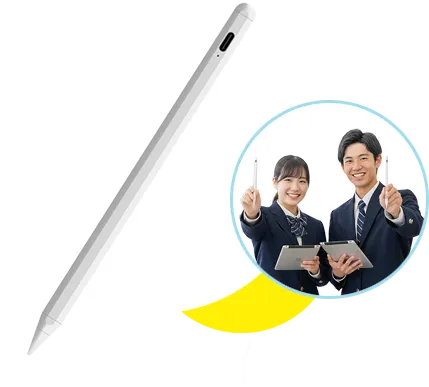 タッチペンを活用する高校生